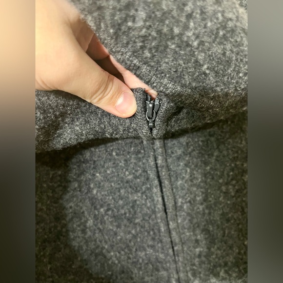 Eileen Fisher Woman Fuzzy Lambswool Blend Zip Up Jacket - Picture 7 of 16